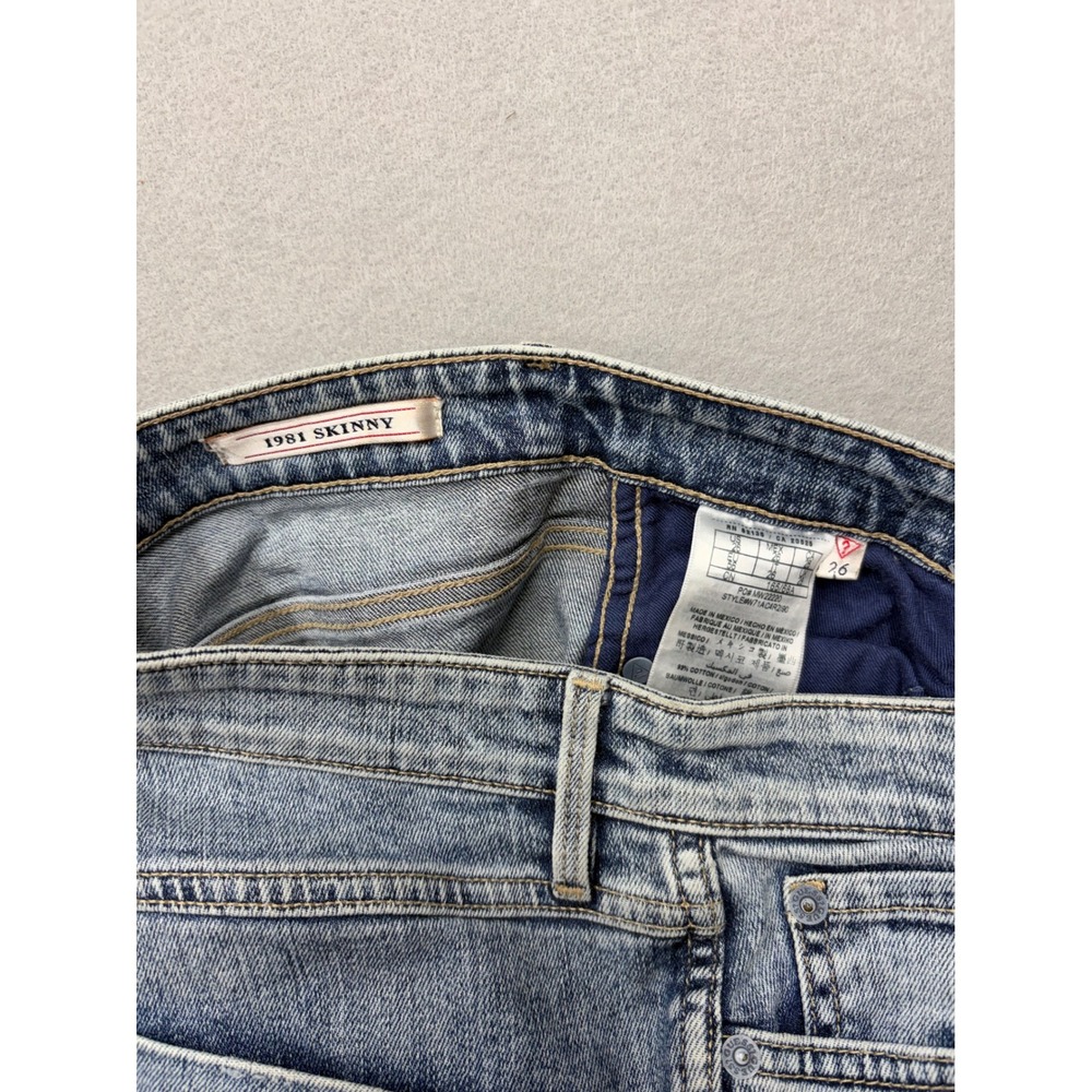 Guess Jeans Women 26 Straight Leg Patchwork Raw Hem Vintage Style W71AC4R2190 - Picture 12 of 13